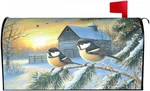 Winter Birds Mailbox Pine Trees Covers. Fixed Price $14.64.