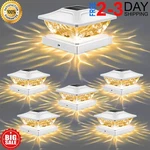 Solar Post Cap Lights Outdoor: 6 Pack Bright 2 Modes Led Fence Deck. Fixed Price $46.99.