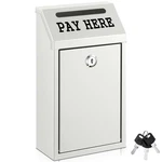 Yaocom Safe Cash Box Money Collection Metal 10.2 5.7 2.8 Inch, White. Fixed Price $42.29.