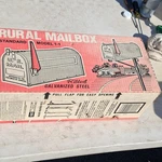 Steel City Rural Mailbox Model 1-1 Galvanized Silver Post Mount. Fixed Price $52.00.