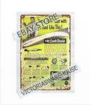1947 Tackle Box Gear Fishing Rods Reels Lures Indiana Tin Sign Cabin Log House. Fixed Price $19.51.