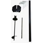 Steel Mailbox Holder Post Kit, Black, Gibralter Screw-in Auger, No Digging! New. Fixed Price $46.00.