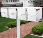 Boss 4 Mailbox Spreader Bar Multi Unit Alpine White. Fixed Price $64.99.
