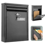Metal Locking Wall Mount Newspaper Letterbox Door & 2 Keys Home. Fixed Price $34.43.