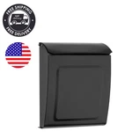 Modern Black Wall-mounted Mailbox With Lock: Secure Your Elegantly. Fixed Price $37.04.