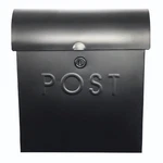 Nach Locking Black Wall Mount Mailbox - Durable Euro Weatherproof Galvanized Ste. Fixed Price $111.66.