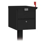 Salsbury Industries Mailbox, Black, Powder Coated, 1 Doors, Pedestal, Aluminum. Fixed Price $251.62.
