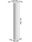 Vevor 27"/43" Solid Mailbox Post Stand Steel Letter Granite Powder-coat. Fixed Price $76.99.