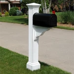 Pemberly Row Weatherproof Traditional Plastic Mail Post In White. Fixed Price $232.28.