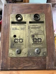 Antique Architectural Salvage Brass Intercom Mail Box Apartment. Fixed Price $65.00.
