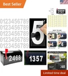 3 Sheets Reflective Mailbox Numbers Inch 0-9 Vinyl Self-adhesive Stickers. Fixed Price $16.98.