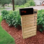 Log Mailbox Stand Unfinished Cedar Solid Wood Usa Handmade Free Shipping. Fixed Price $429.00.