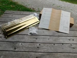 Vintage Ives Brass Front Door 12 3/4" Hinged Mail Slot Plates. Fixed Price $42.00.