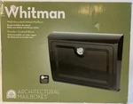 Whitman Architectural Wall-mounted Metal Security Mailbox New In Open. Fixed Price $22.68.
