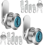2 Pcs Mailbox Locks, 16 Mm, Comes With 4 Different Plates, Sec. Fixed Price $10.68.