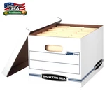 Bankers Box Basic Duty Letter/legal File Storage With Lids, 10 Pack, White. Fixed Price $16.99.