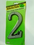 Hy-ko Products 30600 Plastic House Number 2 (two), 4 Inch, Reflective. Fixed Price $6.50.