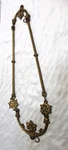 Antique Cast Iron Light Fixture Ceiling Hanger Strap Chandelier Part Nouveau. Fixed Price $32.00.