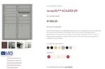 Florence Versatile Mailbox Modules, 4CADD-09, Fully Recessed Double Column. Fixed Price $700.00.