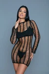 Bewicked Carson Long Sleeves Crochet Cover Up Dress Swimwear. Fixed Price $43.00.