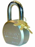 Hardened 64MM Solid Steel Padlock, 1.25" 11MM Shackle, Trimax TPL1251S. Fixed Price $19.99.