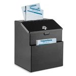 Flexzion Suggestion Box With Slot And - Wall Mounted Locked Large, Black. Fixed Price $28.82.