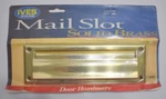 Ives Schlage Metal Mail Door Slot Nos Solid Brass 8.75 Made In Usa. Fixed Price $24.99.