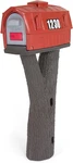 SIMPLAY3 Rustic Red Barn Plastic Residential Mailbox & Post Mount Combo Kit With. Fixed Price $125.65.