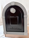 Architectural Mailboxes Brunswick Large Post Mount Black Brushed Nickel. Fixed Price $98.00.