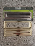 Of (2) Gibraltar Steel Mailbox Or Slot, Oil Rubbed Bronze, Bright Gold. Fixed Price $29.50.