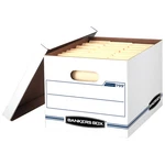 Bankers Box Basic Duty Letter/legal File Storage With Lids, 10 Pack, White. Fixed Price $21.46.