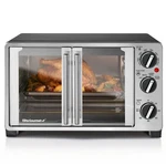 Elite Gourmet 25L Stainless Steel Countertop Oven 6 Slice French Doors. Fixed Price $143.63.
