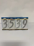 Hillman 4 Reflective House Numbers Lot 3 5 9 Silver. Fixed Price $6.63.