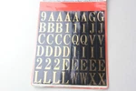 Hillman 842266 Mylar Letters/numbers 1" Gold/black & Sealed. Fixed Price $7.99.