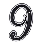 2 Pack The Hillman Group 5.5-IN Reflective Black House Number 9. Fixed Price $9.98.
