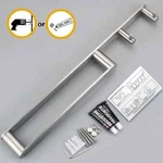 Alise Home Wall Mount Stainless Steel Towel Bar Hanger With 2 Hooks 18 Inches Go. Fixed Price $28.99.