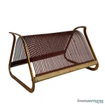 Mid-century Gold Metal 45 Vinyl Record Rack Holder. Fixed Price $89.99.