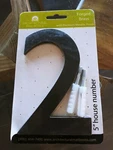Architectural Mailboxes Brass 5 In. Floating House Number "2" Black. Fixed Price $7.90.