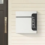 Rectangular Post Large Letter Steel Lockable Wall Mount Mailbox New. Fixed Price $51.55.