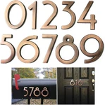 Diggoo 20 Pack Mailbox Numbers 0-9, Inch High, Door 2.76" Bronze. Fixed Price $23.06.