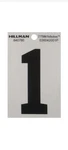 Hillman 840780 Black/silver Mylar Self-adhesive #1 Number 3 In. (pack Of 6). Fixed Price $7.00.