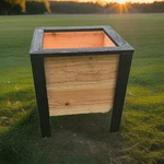 Custom Cedar Wooden Planter Boxes Perfect For Spring Planting. Fixed Price $50.00.