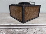 Spanish Revival Hammered Wrought Iron Flush Mount Ceiling Light Mica Rustic. Fixed Price $159.50.