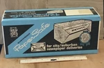 Vintage Newspaper Mailbox Holder Papersafe Rustproof Steel City Co Nos. Fixed Price $29.99.