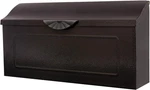 Wall-mount Mailbox Galvanized Steel Medium Black Outside Rust-resistant. Fixed Price $71.81.