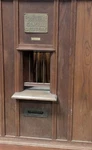 Vintage Us Office Teller Window Mail Box Postmaster Supply Co Baltimore Md. Fixed Price $3999.95.
