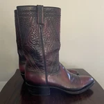 Lucchese San Antonio Vintage Black Cherry Gavin Stovepipe Boots 7106 Sz 10D. Fixed Price $333.20.