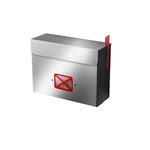 Stainless Steel Wall Mount Mailbox Rectangle For Outside Use No Lock. Fixed Price $37.99.