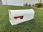 Gibraltar Elite T2 Large White Steel Rural Post Mount Retro. Fixed Price $20.00.