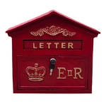 English Er Ii Mailbox Red Cast Iron - Wall Mount Or Standing. Fixed Price $172.84.